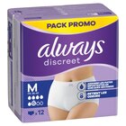 Culottes "Pack Promo" pour fuites urinaires - ALWAYS DISCREET dans le catalogue Carrefour