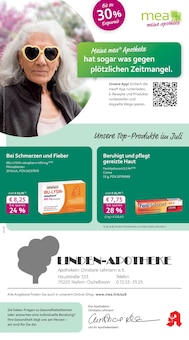 Aktueller mea - meine apotheke Prospekt "Unsere Juli-Angebote" Seite 1 von 4 Seiten