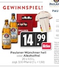 Münchner hell Angebote von Paulaner bei Hieber Freiburg für 14,99 €