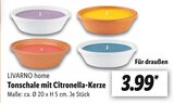 Lidl Recklinghausen - Tonschale mit Citronella-Kerze Angebot im Prospekt Tonschale mit Citronella-Kerze bei Lidl im Recklinghausen Prospekt für 3,99 €