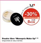 Poudre libre - Monoprix Make Up en promo à 8,39 € chez Monoprix Poudre libre - Monoprix Make Up dans le catalogue Monoprix