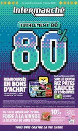 Catalogue Intermarché à Laval, avec 36 pages Prospectus Intermarché à Laval: "Totalement 80 80%", 36} pages, 07/01/2025 - 19/01/2025