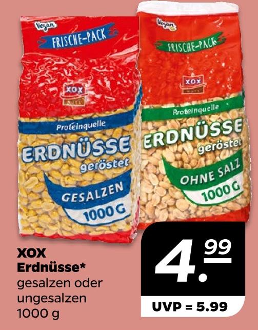 Erdnüsse gesalzen oder ungesalzen