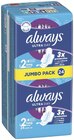 Serviettes hygiéniques - ALWAYS en promo à 5,97 € chez Supermarchés Match Serviettes hygiéniques - ALWAYS dans le catalogue Supermarchés Match