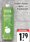 Aktuelle Becks Angebote bei EDEKA in Krefeld Aktuelles Apfelsaft Angebot bei EDEKA in Krefeld ab 1,79 €