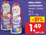 Weihnachtsmann im Angebot bei Netto Marken-Discount in Bad Zwischenahn Weihnachtsmann Angebote von Milka bei Netto Marken-Discount Bad Zwischenahn für 1,49 €