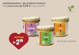 Bruschettelo Bruschetta Pesto von Zwergenwiese für 2,19 € bei VITALIA Reformhaus im Angebot Bruschettelo Bruschetta Pesto von Zwergenwiese im aktuellen VITALIA Reformhaus Prospekt