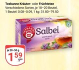 Kräutertee im Angebot bei GLOBUS in Ludwigshafen Kräutertee Angebote von Teekanne bei GLOBUS Ludwigshafen für 1,59 €