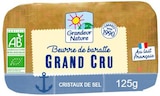Beurre baratte cristaux de sel - GRANDEUR NATURE en promo chez NaturéO Beurre baratte cristaux de sel - GRANDEUR NATURE dans le catalogue NaturéO