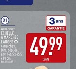 Échelle à marches larges - WORKZONE en promo chez Aldi Toulon à 44,99 €