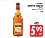 Feiner Alter Weinbrand im Angebot bei EDEKA in Zwickau Feiner Alter Weinbrand Angebote von Wilthener bei EDEKA Zwickau für 5,99 €