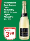 Sekt Carta Dry Angebote von Freixenet bei GLOBUS Hoyerswerda für 3,99 €