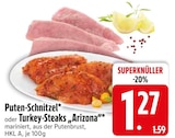 Puten-Schnitzel im EDEKA Prospekt Puten-Schnitzel im aktuellen EDEKA Prospekt für 1,27 €