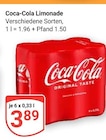 Coca-Cola Limonade im Angebot bei GLOBUS in Hof Coca-Cola Limonade Angebote bei GLOBUS Hof für 3,89 €