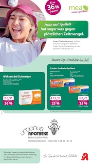 mea - meine apotheke Prospekt der KW 29 "Unsere Juli-Angebote" Aktueller mea - meine apotheke Prospekt "Unsere Juli-Angebote" Seite 1 von 4 Seiten
