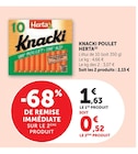 Super U Serqueux - Promo Knacki Poulet Promo Knacki Poulet à 0,52 € dans le catalogue Super U à Serqueux