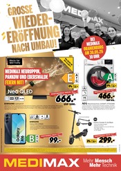 MEDIMAX Elektromärkte Prospekt der aktuellen Woche mit 8 Seiten, gültig von 30.05.2026 bis 05.06.2026, in Bad Freienwalde und Umgebung Aktueller MEDIMAX Elektromärkte Prospekt in Bad Freienwalde und Umgebung, "GROSSE WIEDERERÖFFNUNG NACH UMBAU!" mit 8 Seiten, 30.05.2026 - 05.06.2026