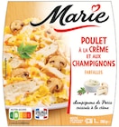 Poulet à la crème et aux champignons - MARIE dans le catalogue Intermarché Super