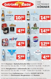 Aktueller Getränke Oase Getränkemärkte Prospekt in Werne und Umgebung, "Aktuelle Angebote" mit 1 Seite, 16.03.2026 - 21.03.2026