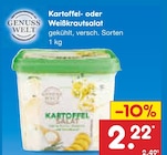 Kartoffelsalat im Netto Marken-Discount Prospekt Kartoffelsalat von GENUSS WELT im aktuellen Netto Marken-Discount Prospekt für 2,22 €