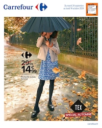 Catalogue Carrefour "TEX SPÉCIAL AUTOMNE" à La Rochette et alentours, 22 pages, 24/09/2024 - 14/10/2024