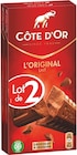 Tablettes de chocolat l’Original - Côte d'Or en promo chez Supermarchés Match Tablettes de chocolat l’Original - Côte d'Or dans le catalogue Supermarchés Match