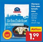 Feta oder Schafskäse Angebote von Olympus bei Netto Marken-Discount Siegen für 1,99 €