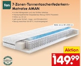 Aktuelle Matratze Angebote bei Netto Marken-Discount in Jena Aktuelles 7-Zonen-Tonnentaschenfederkern-Matratze AMAN Angebot bei Netto Marken-Discount in Jena ab 149,99 €