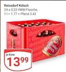 Reissdorf Kölsch im Angebot bei GLOBUS in Pulheim Reissdorf Kölsch Angebote bei GLOBUS Pulheim für 13,99 €