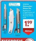Heimwerker-Messer-Set Angebote von Workzone bei ALDI SÜD Leverkusen für 1,99 €