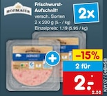 Frischwurst-Aufschnitt Angebote von Hofmaier bei Netto Marken-Discount Schwäbisch Hall für 2,00 €