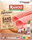 Jambon Conservation Sans Nitrite - MONIQUE RANOU - Intermarché Hyper Jambon Conservation Sans Nitrite - MONIQUE RANOU à 1,29 € dans le catalogue Intermarché Hyper