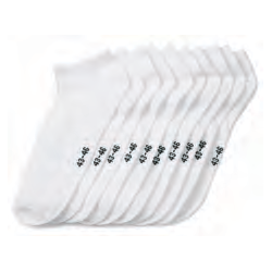 10 Paar Sneakersocken