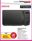 Micro Ondes 20L - DOMÉDIA en promo chez Intermarché Super Colmar à 63,99 €