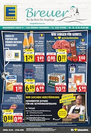 EDEKA Prospekt für Brühl mit 24 Seiten EDEKA Prospekt für Brühl: "Aktuelle Angebote", 24 Seiten, 22.06.2026 - 27.06.2026