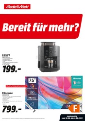 Aktueller MediaMarkt Saturn Prospekt mit Kaffeeautomat, "Bereit für mehr?", Seite 1