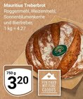 Mauritius Treberbrot Angebote von Globus bei GLOBUS Zwickau für 3,20 €