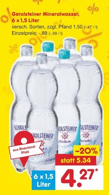 Mineralwasser bei Netto Marken-Discount in Bottrop Mineralwasser im Angebot bei Netto Marken-Discount Bottrop für 4,27 €