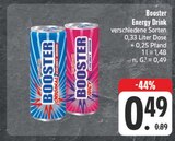 Aktuelle Energydrink Angebote bei EDEKA in Freiberg Aktuelles Booster Energy Drink Original Angebot bei EDEKA in Freiberg ab 0,49 €