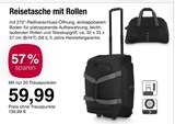 Reisetasche mit Rollen Angebote bei E center Rüsselsheim für 59,99 €