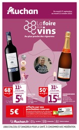 Auchan Catalogue "La foire aux vins, au plus proche des vignerons", 36 pages, Le Mesnil-Aubry, 27/09/2022 - 11/10/2022 Auchan Catalogue "La foire aux vins, au plus proche des vignerons", 36 pages, Le Mesnil-Aubry, 27/09/2022 - 11/10/2022