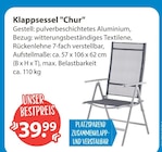 V-Markt Buchloe - Klappsessel 'Chur' Angebot im Prospekt Klappsessel 'Chur' bei V-Markt im Buchloe Prospekt für 39,99 €