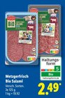 Metzgerfrisch Bio Salami Angebote bei Lidl Warendorf für 2,49 €