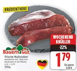 Frische Kalbsleber von Bauern Gut für 1,79 € bei E center im Angebot Frische Kalbsleber von Bauern Gut im aktuellen E center Prospekt