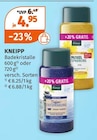Badekristalle im Müller Prospekt Badekristalle von KNEIPP im aktuellen Müller Prospekt für 4,95 €