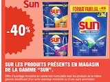 -40 % sur les produits présents en magasin de la gamme SUN - SUN en promo chez E.Leclerc Bagnolet