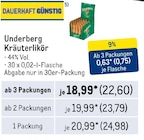 Kräuterlikör Angebote von Underberg bei Metro Neustadt für 22,60 €