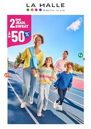 Catalogue La Halle "2ÈME JEAN, SEWAT À -50%" à Saint-Parres-lès-Vaudes et alentours, 1 page, 13/03/2026 - 17/03/2026