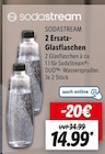 2 Ersatz- Glasflaschen Angebote von SODASTREAM bei Lidl Hof für 14,99 €