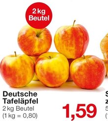 Deutsche Tafeläpfel bei Jawoll in Bottrop Deutsche Tafeläpfel im Angebot bei Jawoll Bottrop für 1,59 €